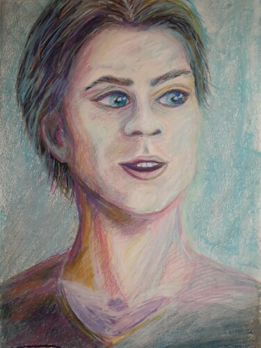 Painting titled "Youth" by Beata Stephen, Original Artwork, Pastel