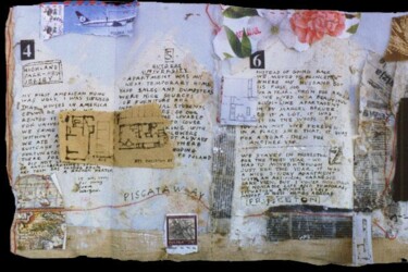 Collagen mit dem Titel "Book 16, My home=my…" von Beata Wehr, Original-Kunstwerk
