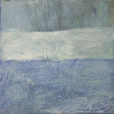 Pintura intitulada "08 50 Small blue pa…" por Beata Wehr, Obras de arte originais