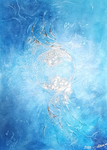Картина под названием "Soul Connection IV" - Beata Wiśniewska-Kowalewska, Подлинное произведение искусства, Акрил