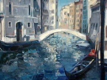 Painting titled "Venise" by Beata Nowakowska-Kiwior, Original Artwork