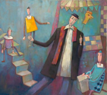 Painting titled "Theatre" by Beata Wrzesinska, Original Artwork