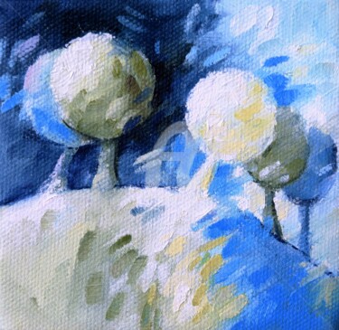 Peinture intitulée "Trente-sept arbres" par Béatrice Bedeur, Œuvre d'art originale, Huile