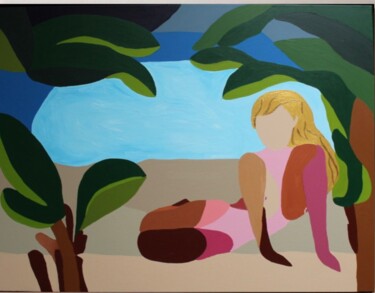 Картина под названием "Art contemporain fi…" - Beatrice Bodasca, Подлинное произведение искусства, Акрил Установлен на Дерев…