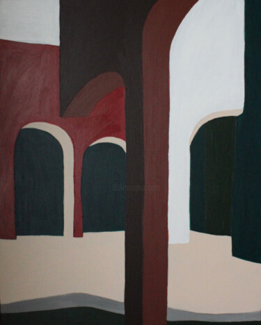 Malerei mit dem Titel "Abstrait contempora…" von Beatrice Bodasca, Original-Kunstwerk, Acryl Auf Keilrahmen aus Holz montiert