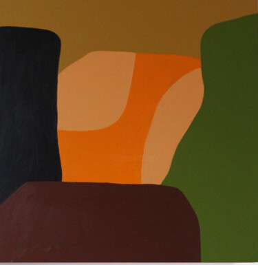 Malarstwo zatytułowany „Abstrait coloré Com…” autorstwa Beatrice Bodasca, Oryginalna praca, Akryl Zamontowany na Drewniana r…