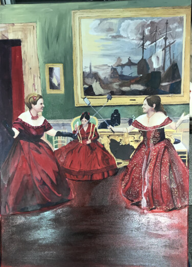 Pittura intitolato "dame" da Beatrice Buccella, Opera d'arte originale, Acrilico