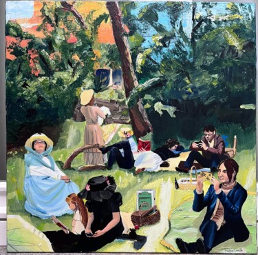 Painting titled "Pic nic" by Beatrice Buccella, Original Artwork, Acrylic