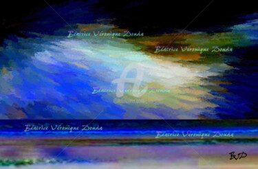 Digitale Kunst mit dem Titel "Rachmaninov "A la p…" von Béatrice Véronique Douda, Original-Kunstwerk, Digitale Malerei Auf K…
