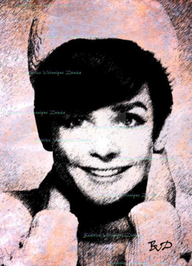 Allons patiner Digitale Künste mit dem Titel "Allons patiner" von Béatrice Véronique Douda, Original-Kunstwerk, Digitale Malerei Auf Gestel…