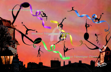 Arts numériques intitulée "Gymnopédie II Réali…" par Béatrice Véronique Douda, Œuvre d'art originale, Peinture numérique Mon…