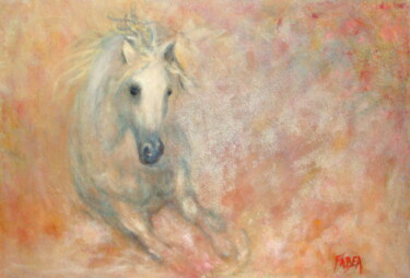 Painting titled "el hodna" by Béatrice Farge, Original Artwork, Oil