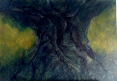 Pintura titulada "l'olivier" por Béatrice Farge, Obra de arte original, Oleo