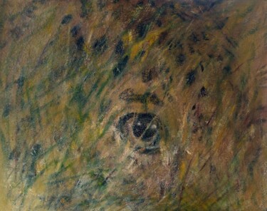 Картина под названием "l'affut" - Béatrice Farge, Подлинное произведение искусства, Масло Установлен на Деревянная рама для…
