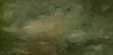 Картина под названием "vers le soleil" - Béatrice Farge, Подлинное произведение искусства, Масло Установлен на Деревянная ра…