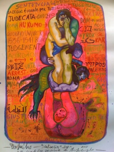 Pittura intitolato "Sentencia" da Beatrice Feo Filangeri, Opera d'arte originale