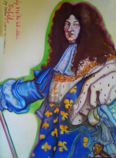 Pittura intitolato "Luigi XIV Re Sole -…" da Beatrice Feo Filangeri, Opera d'arte originale