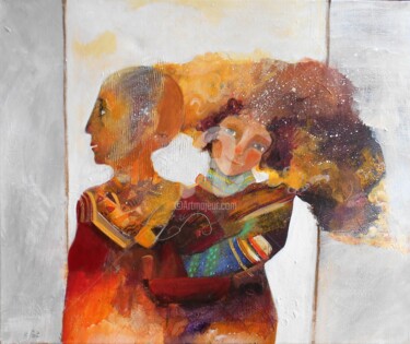 Malarstwo zatytułowany „couple” autorstwa Béatrice Frat, Oryginalna praca