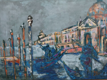 Painting titled "Venise III" by Beatrice Guibergia, Original Artwork, Oil