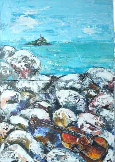 Bretagne en musique Peinture intitulée "Bretagne en musique" par Bea Madelenat, Œuvre d'art originale, Acrylique