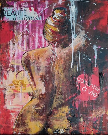 Painting titled "Beauté naturelle" by Bea Madelenat, Original Artwork, Acrylic Mounted on Wood Stretcher frame