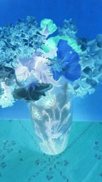 Photography titled "bouquet bleu" by Béatrice Marie Penaud, Original Artwork