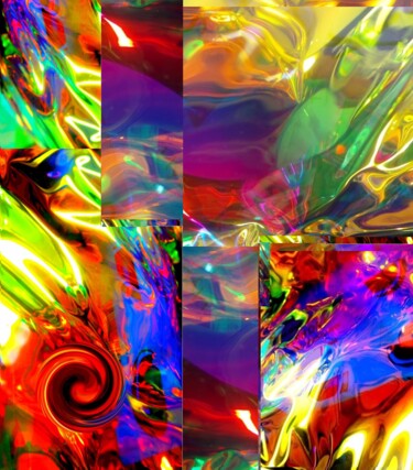 Photography titled "Kaleidoscope" by Béatrice Marie Penaud, Original Artwork, Photo Montage