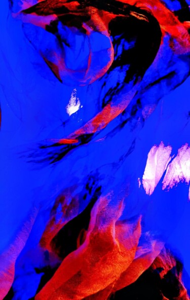 Fotografia intitolato "Red blue" da Béatrice Marie Penaud, Opera d'arte originale, Fotografia digitale