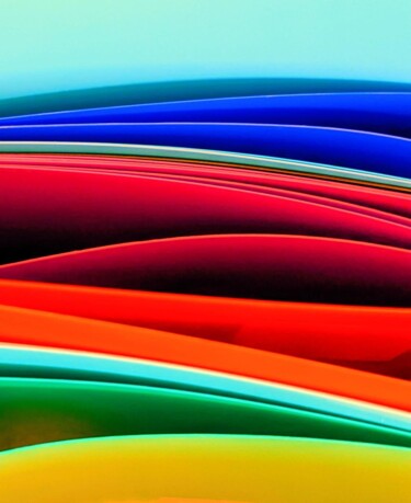 Photographie intitulée "Courbes de couleurs…" par Béatrice Marie Penaud, Œuvre d'art originale, Photographie numérique