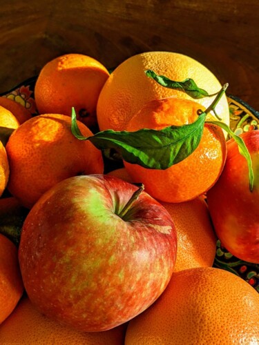 Photography titled "Pommes et oranges" by Béatrice Marie Penaud, Original Artwork, Digital Photography