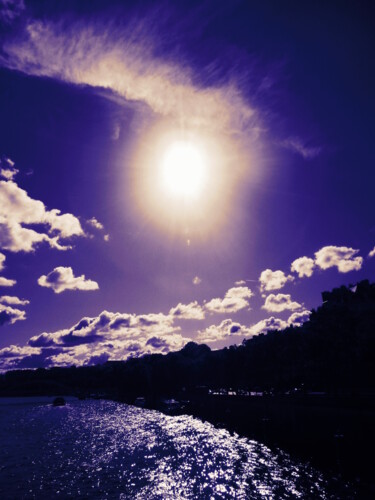 Fotografie mit dem Titel "Midnight sun - Sole…" von Béatrice Marie Penaud, Original-Kunstwerk, Digitale Fotografie