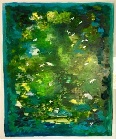 Peinture intitulée "UN MONDE RÊVÉ" par Béatrice Marty, Œuvre d'art originale, Acrylique Monté sur Plexiglas