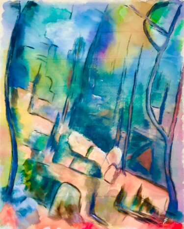 Peinture intitulée "LA CLAIRIÈRE" par Béatrice Marty, Œuvre d'art originale, Acrylique Monté sur Plexiglas