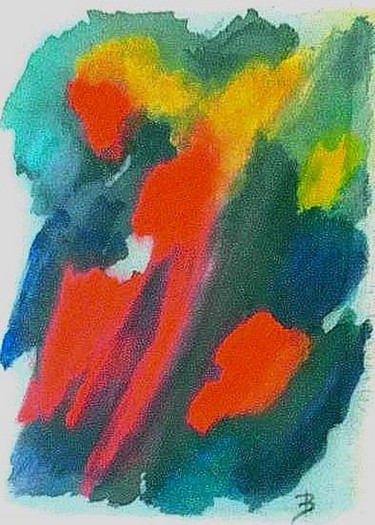 Картина под названием "JOIE" - Béatrice Marty, Подлинное произведение искусства, Акрил Установлен на плексиглас