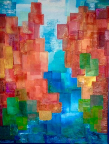 Peinture intitulée "ESTEREL" par Béatrice Marty, Œuvre d'art originale, Pigments Monté sur Châssis en bois