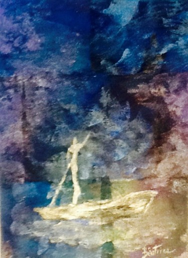 Pintura titulada "LE PASSEUR DE RÊVES." por Béatrice Marty, Obra de arte original, Acrílico Montado en Plexiglás