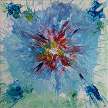 Painting titled "Eclosion" by Twiggy, Original Artwork, Acrylic