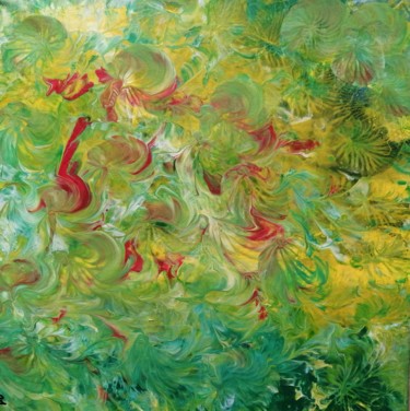 Peinture intitulée "Mère jaune" par Twiggy, Œuvre d'art originale, Acrylique