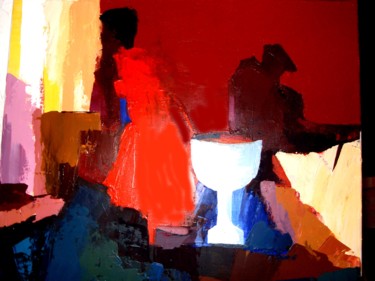 Painting titled "Le refus du Graal" by Migliore, Original Artwork