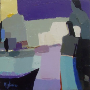 Painting titled "L'attente" by Migliore, Original Artwork