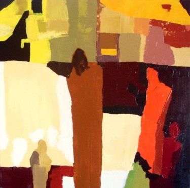 Painting titled "Carré1" by Migliore, Original Artwork