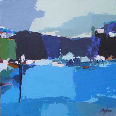 Painting titled "Vue sur la mer" by Migliore, Original Artwork