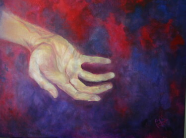 Painting titled "I HAVE THE MIGHTY T…" by Béatrice Mitry, Original Artwork, Oil