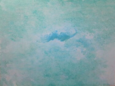 Malarstwo zatytułowany „Turquoise 1” autorstwa Béatrice Mitry, Oryginalna praca, Akryl
