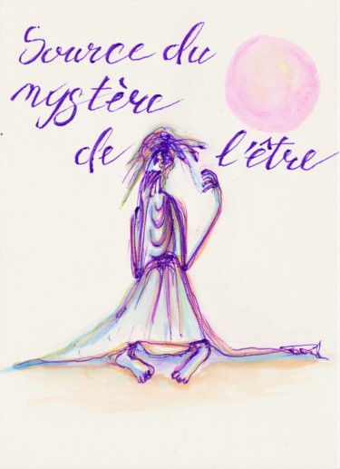 绘画 标题为“l'être intérieur n°…” 由Béatrice Pillard, 原创艺术品, 水彩