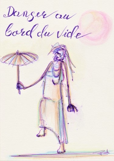 Drawing titled "l'être intérieur n°…" by Béatrice Pillard, Original Artwork, Ballpoint pen