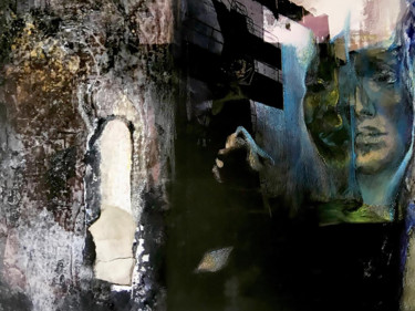 Fenêtre secrète Peinture intitulée "Fenêtre secrète" par Béatrice Striolo, Œuvre d'art originale, Acrylique