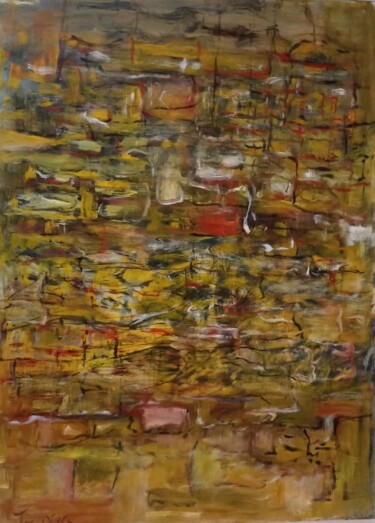 Painting titled "Sans titre 5" by Béatrice Travers, Original Artwork, Oil