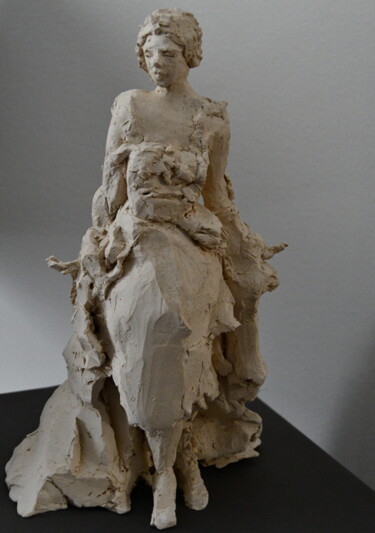 Scultura intitolato "Mademoiselle sort" da Bhyest, Opera d'arte originale, Terracotta