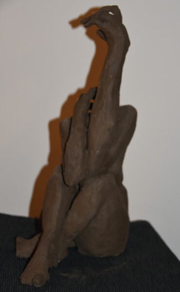 Sculpture titled "Un jour peut-être b…" by Bhyest, Original Artwork, Terra cotta